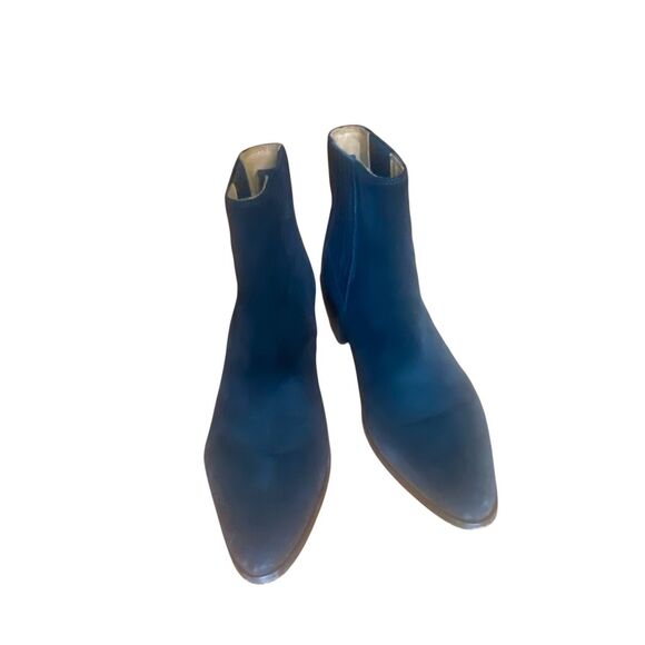 Rag & Bone Black Suede Rover Ankle Boots Sz 37.5 - Picture 4 of 8